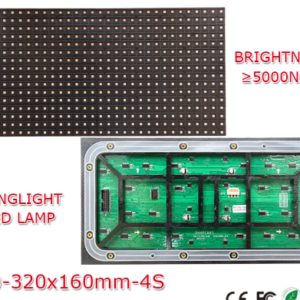 Panel  LED a RGB exteriores P10, 320x160mm, 32x16 píxeles