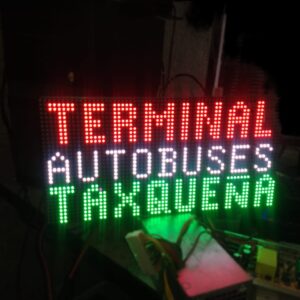 LETRERO ESPECIAL PARA URBAN COLECTIVAS 12 V BLUETOOTH